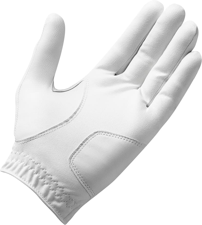 TaylorMade Golf STRATUS TECH GLOVE 2-PACK (WHITE, LEFT HAND, LARGE), WHITE(LARGE, WORN ON LEFT HAND)