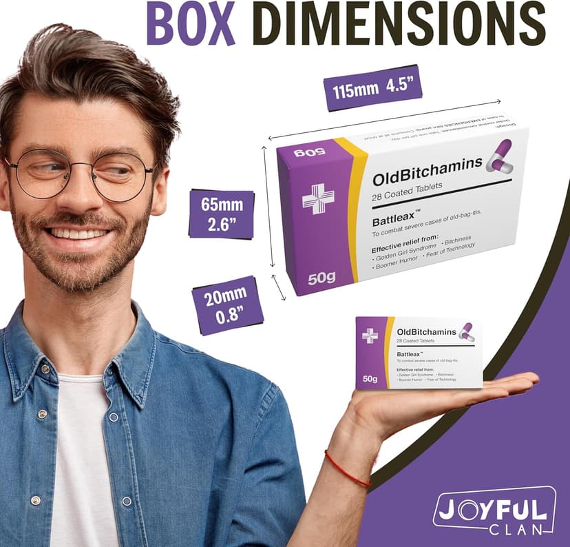 Joke Prank Pill Box with Jelly Beans Candy - Unique Funny Female Gag Gift Ideas for Women, 30th, 40th, 50th, 60th Birthday Gifts for Her, Sister, Mom, Wife, Girlfriend, Grandma, Coworker