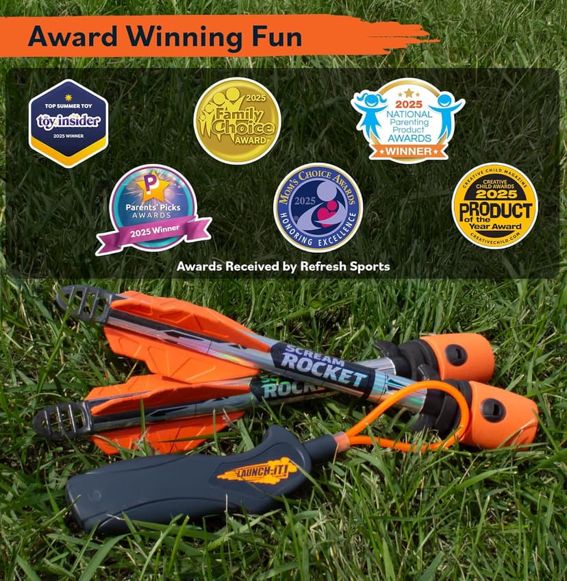 Toy Rocket Launcher for Kids: Outdoor Toys Slingshot Rocket Launchers - Best Gifts for Boys & Girls All Ages - Fun Stocking Stuffers for Kids & Teen Boy Gifts for 8 9 10 11 12 Year Old Boys Gift Idea