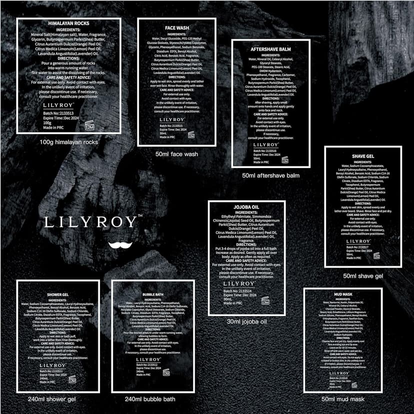 Father's Day Gift for Men - Luxury 30-Piece Bath & Beard Gift Set for Men, Bath & Body Care Kit for Him with Beard Wax | Christmas, Valentine's Day, Birthday, Spa Kit Travel Bag Gift for Dad