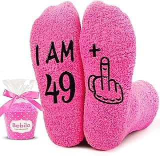 Bebila Birthday Gifts for Women Funny Socks for 30 40 50 60 70 Year Old Woman Birthday Gifts for Mom Sister Wife Friends