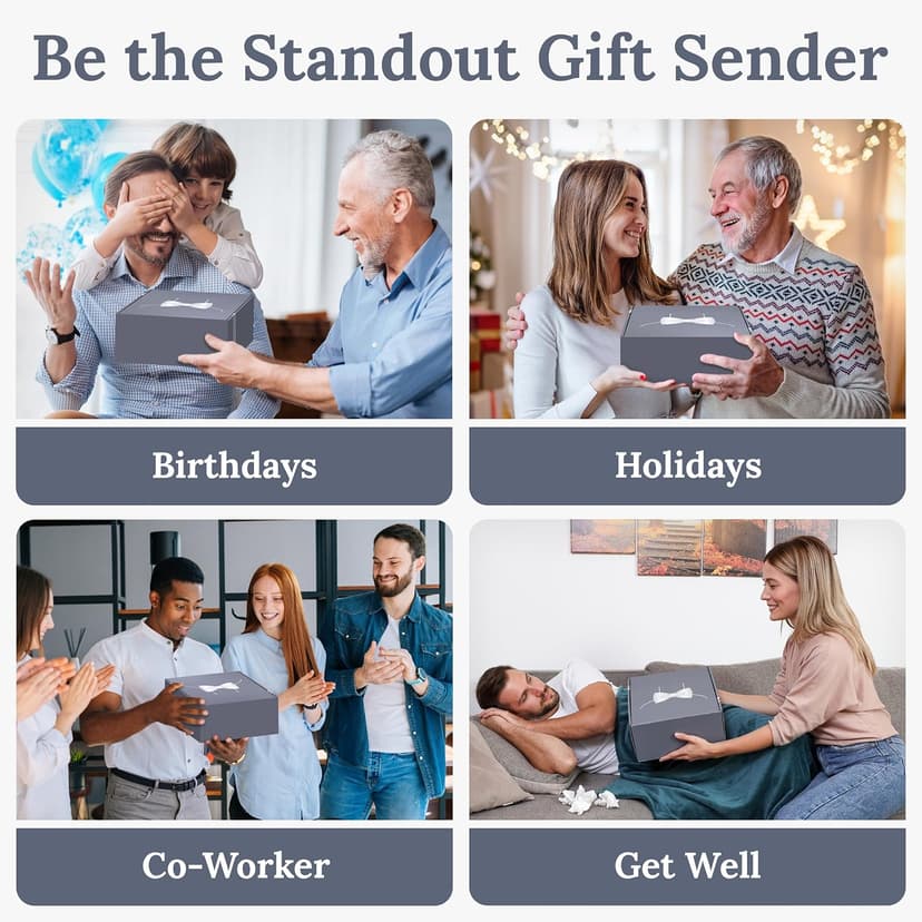 GOLDMUS Gift Basket for Men – Funny Birthday Basket for Men, Luxury Gift Box for Appreciation or Thank You, Celebration Surprise Set, Unique Mens Gift Basket Idea for Relaxation and Thoughtful Moments