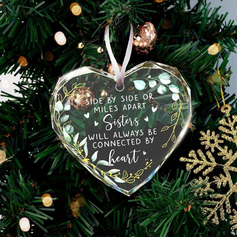 Gifts for Sister - Special 2025 Sister Ornaments for Christmas Tree Decoration, Perfect Sisters Gifts for Women, Unique Sisters Gift from Sister, Decorative Ornaments for Christmas Tree