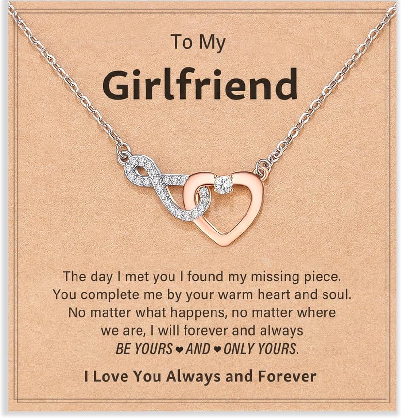 Shonyin Dainty Heart-felt Infinity Heart Necklace for Mother Daughter Girlfriend Soulmate Grandma Granddaughter Bonus Mom Bonus Daughter Mother-in-law Friend