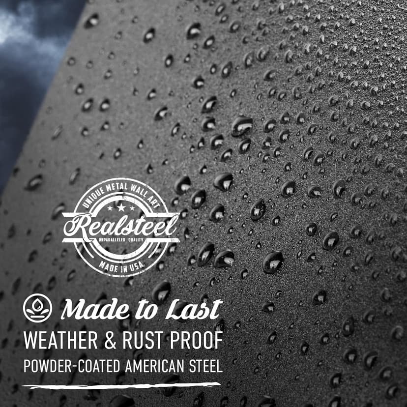 RealSteel Custom Metal Signs – Personalized Outdoor Wall Art, Wedding & Anniversary Name Plaque, Porch & Garden Decor, Campfire Monogram Yard Sign