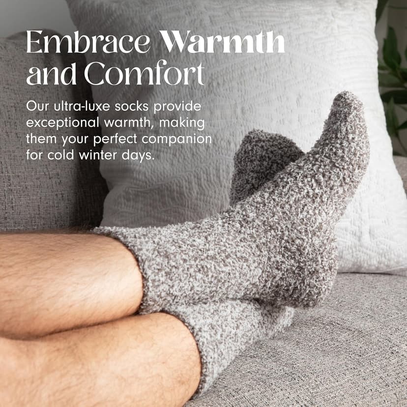 Unboxme Gifts Warm & Cozy Ultra-Luxe Cloud Sock for Women & Men - Super Soft Luxurious Fabric Sleep Socks