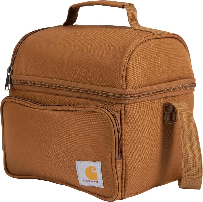 Carhartt Camping Cooler, Worksite Lunchbox, Soft Shell Cooler for Construction Sites, Work and Everyday Use Cooler, Brown