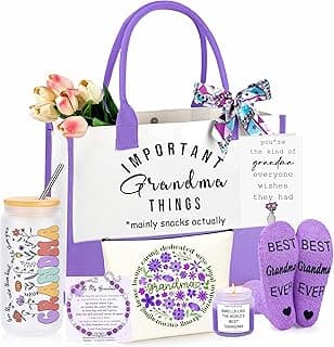 Grandma Gifts, Birthday Gifts for Grandma, Christmas Thanksgiving Mothers Day Ideas Present for Grandmother Basket Set of 5