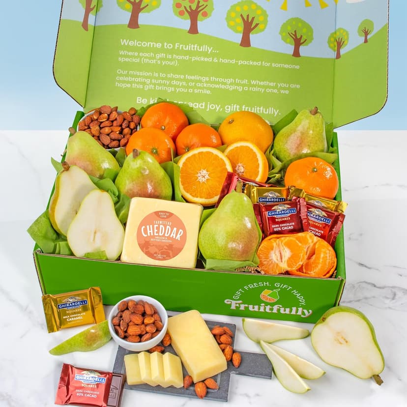 A Gift Inside Harvest Favorites Fruit and Gourmet Gift Box