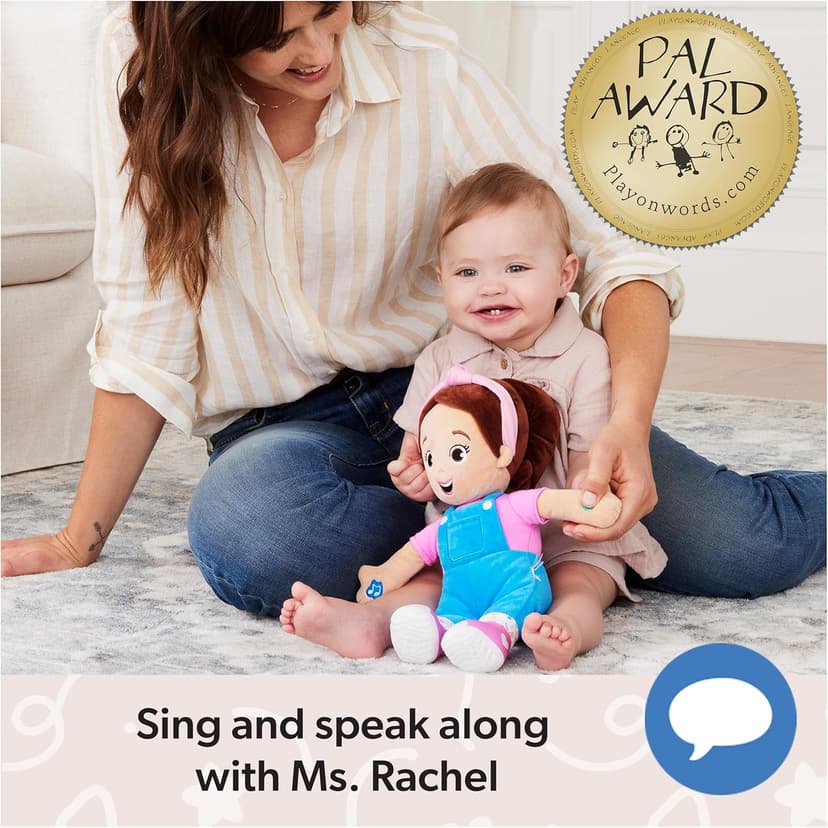 Ms. Rachel Speak & Sing Doll 16” Tall Interactive Toy with 4 Songs & 16+ Phrases, Toddler Toys for Girls & Boys Ages 6 Months to 3+ Years