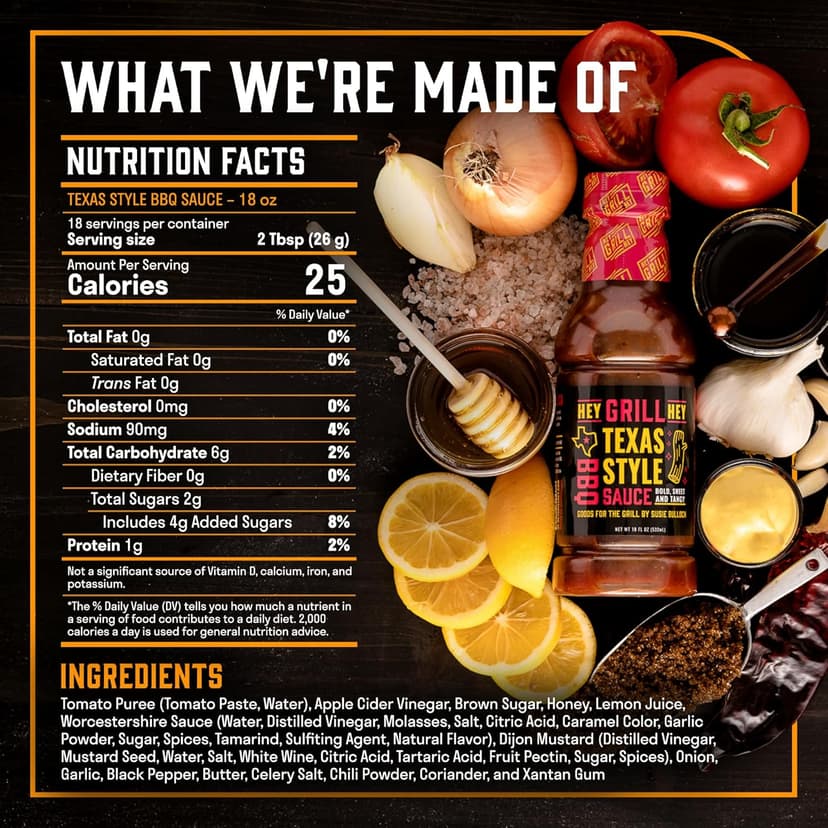 Hey Grill Hey | Texas BBQ Sauce | Brisket Sauce | BBQ Glaze | Beef Marinade | Grilling Essentials | Texas Style