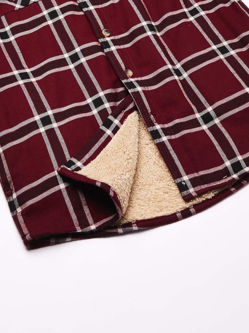 Wrangler Authentics Men's Long Sleeve Sherpa Lined Shirt Jacket