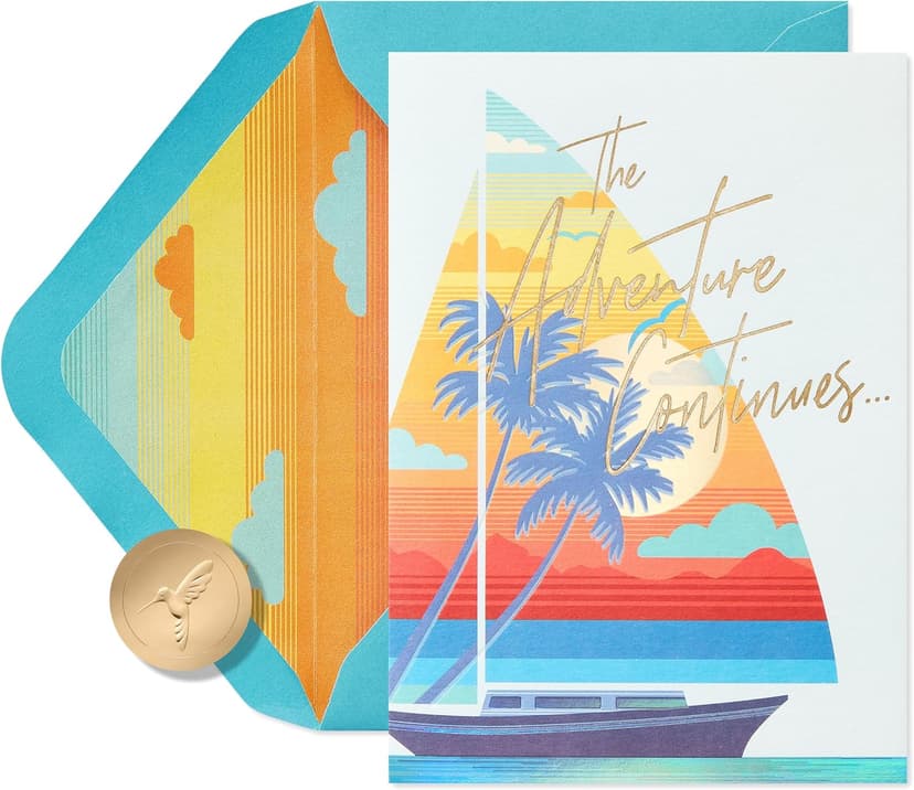 Papyrus Anniversary Card (The Adventure Continues)