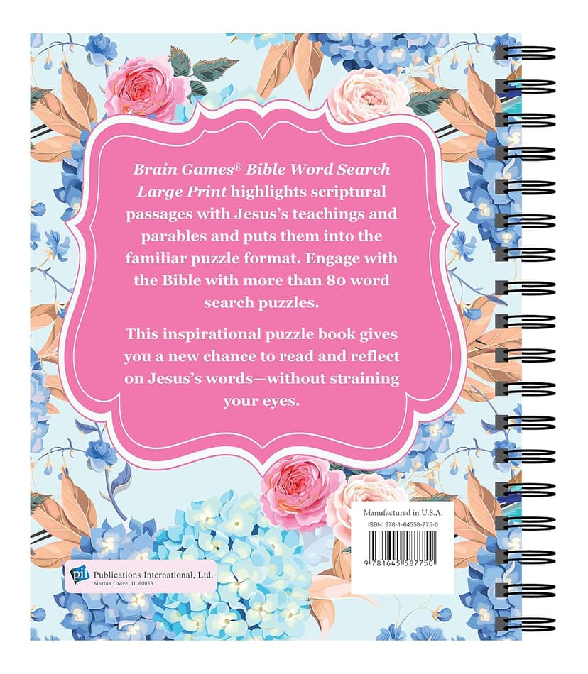 Brain Games - Large Print Bible Word Search: The Words of Jesus (Brain Games - Bible)