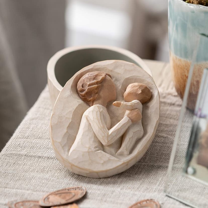 Willow Tree Grandmother, Love that Transcends the Years, Box for Jewelry and Treasures, Reminder of Those you Love who Call you Grandma, Sculpted Hand-Painted Keepsake Box