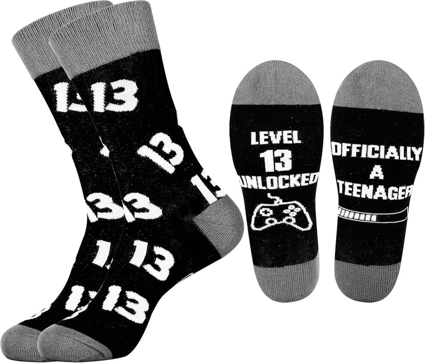 Belloxis Fun Novelty Socks for Men & Boys - Cotton Comfort Stocking Birthday Gift for Him, Dad, Son, Brother