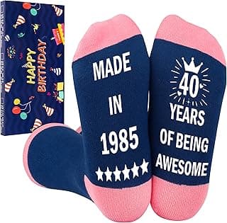 Belloxis 30th 40th 50th 60th 70th Birthday Gifts for Her 50th Birthday gifts for women Grip Crew Socks