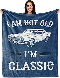 Gifts For Men, Funny Gifts For Men, Fathers Day Birthday Gift For Him, Best Older Man Gift Ideas, Unique Gag Present For Male Grandpa Dad Husband, Cool Fun Retired Gift For Man 60"X50" Blanket