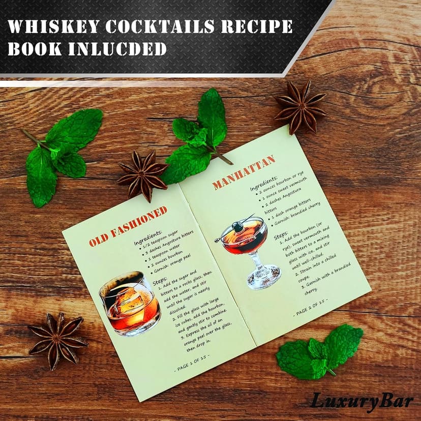 Poker Whiskey Decanter Sets for Men, 27oz Whiskey Decanter Set with Tray, Spout & Stones,Casino Liquor Decanter Dispenser Decanters for Alcohol Tequila Decanter Bourbon Gifts for Men Dad Him Husband