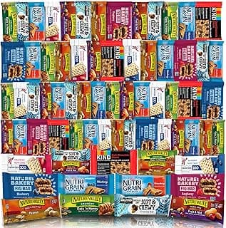 Veratify - Healthy Mixed Snack Box & Snacks Gift Variety Basket - Perfect for Men, Women, Adults, Office, School, College, Work - Variety Assortment Gift Basket - (Gift Care Package 66 Count)