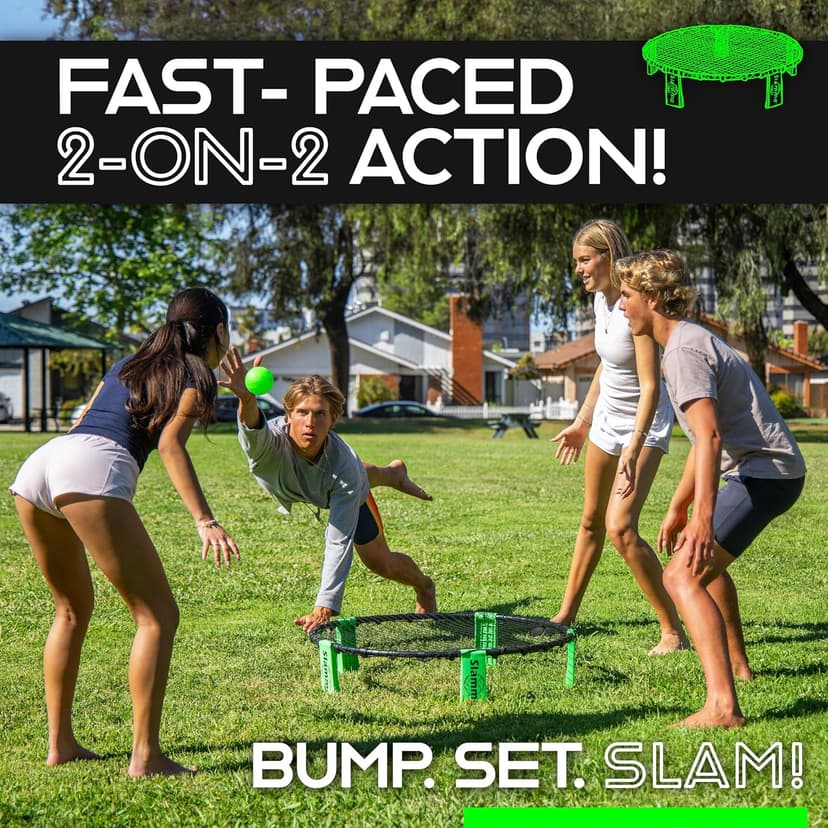 GoSports Slammo Outdoor Game Set - Perfect Holiday Gift For Teens, Kids and Family (Includes 3 Balls, Carrying Case and Rules)