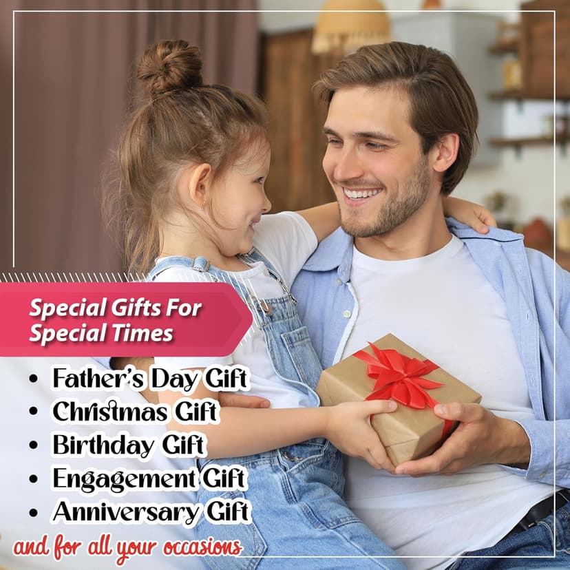 Masat Customized Personalized Wallet for Men, Custom Gifts for Father, Customized Monogram Wallet for Men, Son, Grandpa, Boyfriend, Fathers Day, Wedding, Anniversary, Birthday, Graduate