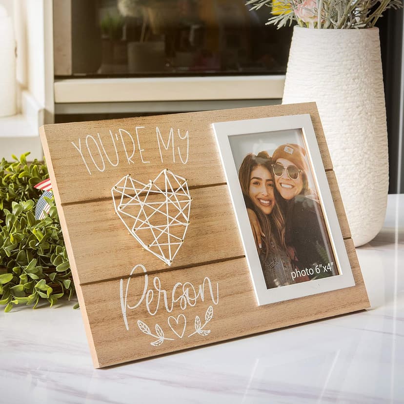 You're My Person Best Friends Picture Frame - Friend Birthday Gift for Women, BFF, Bestfriend, Besties - Long Distance Friendship for Soul Sisters, Big Sis - 4x6 Inches Cute Photo