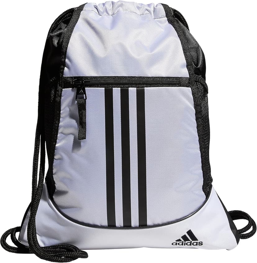 adidas Alliance Sackpack – Drawstring Backpack for Sports, Small Gym Bag