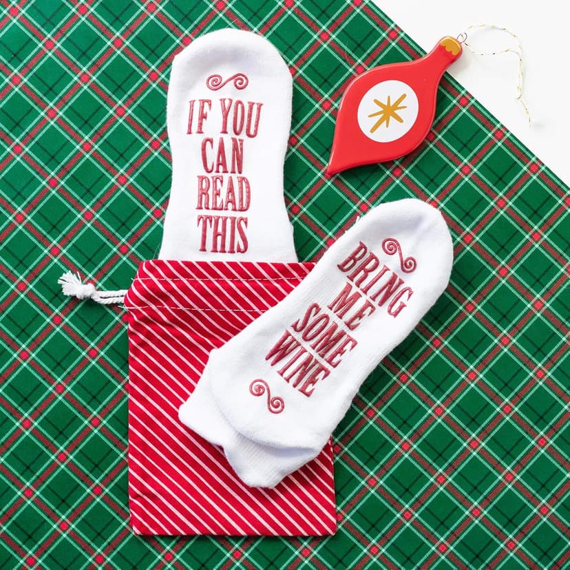 Haute Soiree Women's Novelty Socks - “If You Can Read This, Bring Me Some” - One Size Fits All