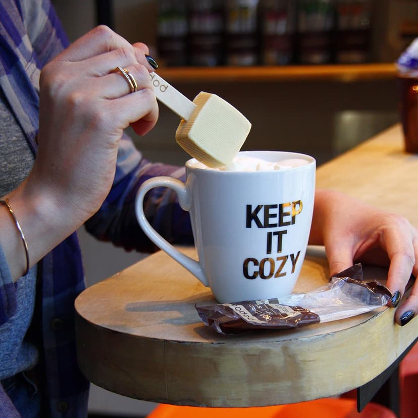 Popbar - Hot Chocolate Sticks - 6 Pack Variety Gift Pack Set Kit- 2 Dark, 2 Milk & 2 Vanilla White. Ideal for Holidays, Valentine's Day, Birthdays, Thanksgiving, Christmas, Hanukkah, Cocoa Bomb Lovers