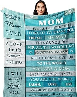 Gifts for Mom, Birthday Gifts for Moms, Mom Birthday Gift for Valentines Christmas Mothers Day, Mommy Blanket 60”x50”