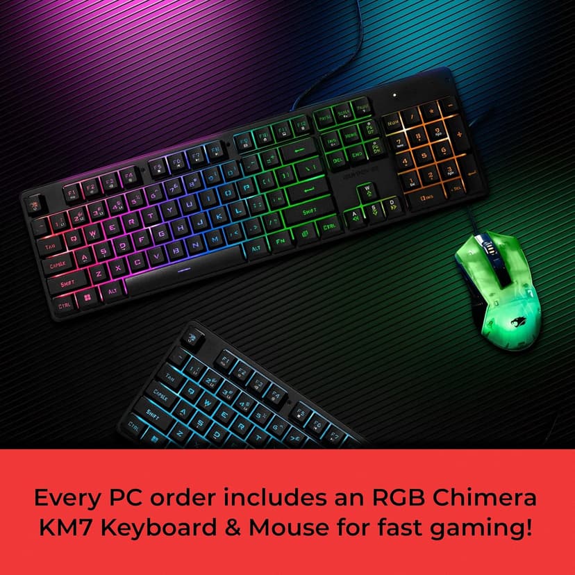 iBUYPOWER Slate MESH Gaming PC Desktop Computer Intel Core i7 14700F CPU, NVIDIA GeForce RTX 5070 12GB GPU, 32GB DDR5 RGB 5200MHz RAM, 1TB NVMe SSD, Windows 11 Home, Keyboard and Mouse - SMI7N5701