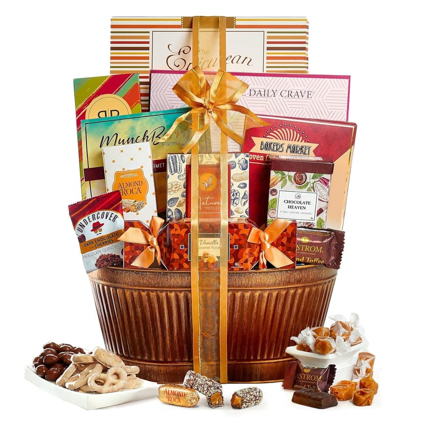 Broadway Basketeers Gift Basket Gifts for Women, Men, Families, Teacher, College, Appreciation, Thank You Present, Birthday, Corporate, Get Well, Sympathy Care