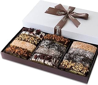 Barnetts 12 Chocolate Biscotti Gift Basket, Gourmet Cookies Gifts for Food Delivery, Ideas for Dad, Husband, Brother, Son, Grandfather, Girlfriend, Grandmother, Daughter, Mother