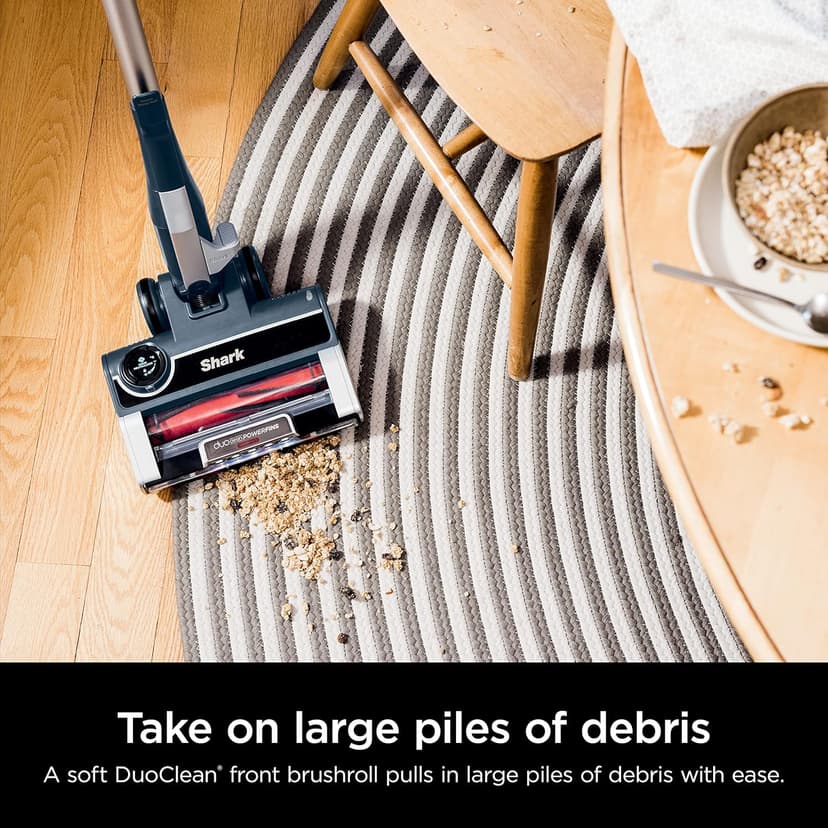 Shark HZ3002 Stratos Ultralight Corded Stick Vacuum with DuoClean PowerFins HairPro, Self-Cleaning Brushroll, & Odor Neutralizer Technology, Navy