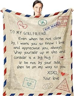Gifts for Girlfriend 60"x50" Blanket -Girlfriend Christmas Birthday Gifts for Women - Coolest Romantic Gift for Gf Valentine - Girlfriend Anniversary Presents - Cool Girlfriend Gift Ideas