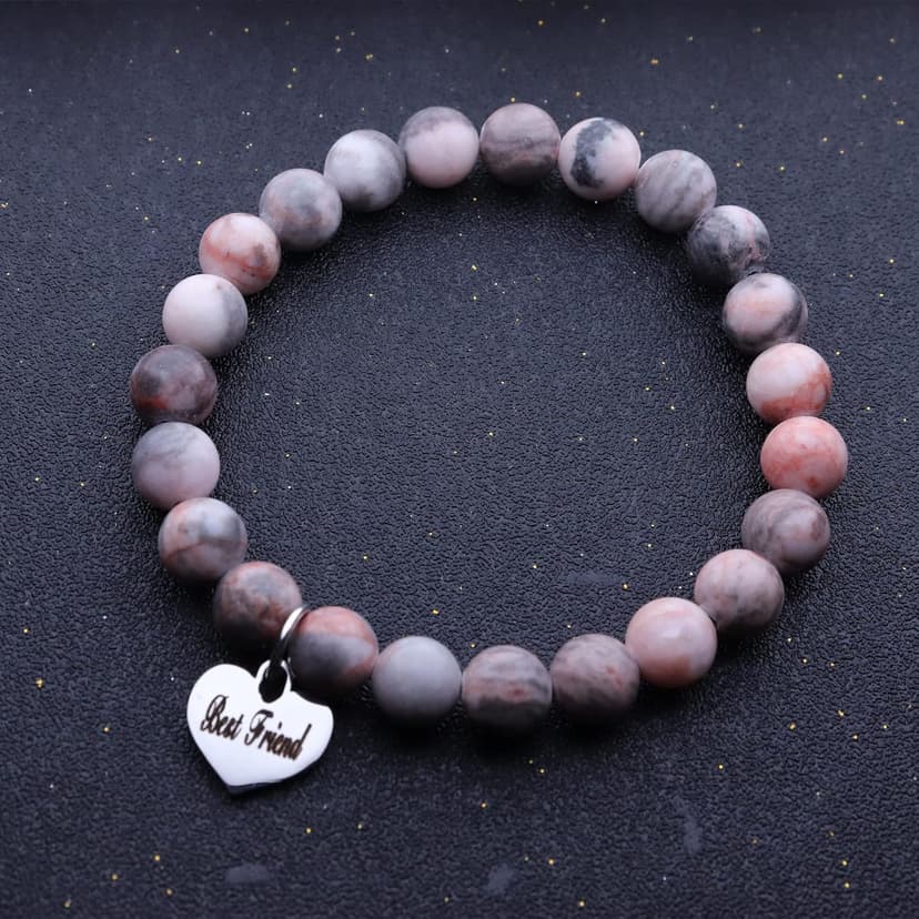 MFTRADING Beaded Bracelet for Women Inspirational Gifts to My Mom Daughter Gramdma Sister Best Friends Birthday Gift Nature Stone Bracelet