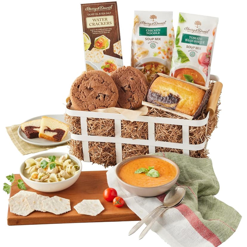 Harry & David Soup Gift Basket, Chicken Noodle Soup, Gift Basket, Care Package