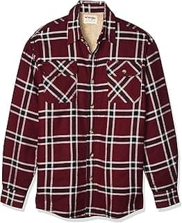 Wrangler Authentics Men's Long Sleeve Sherpa Lined Shirt Jacket
