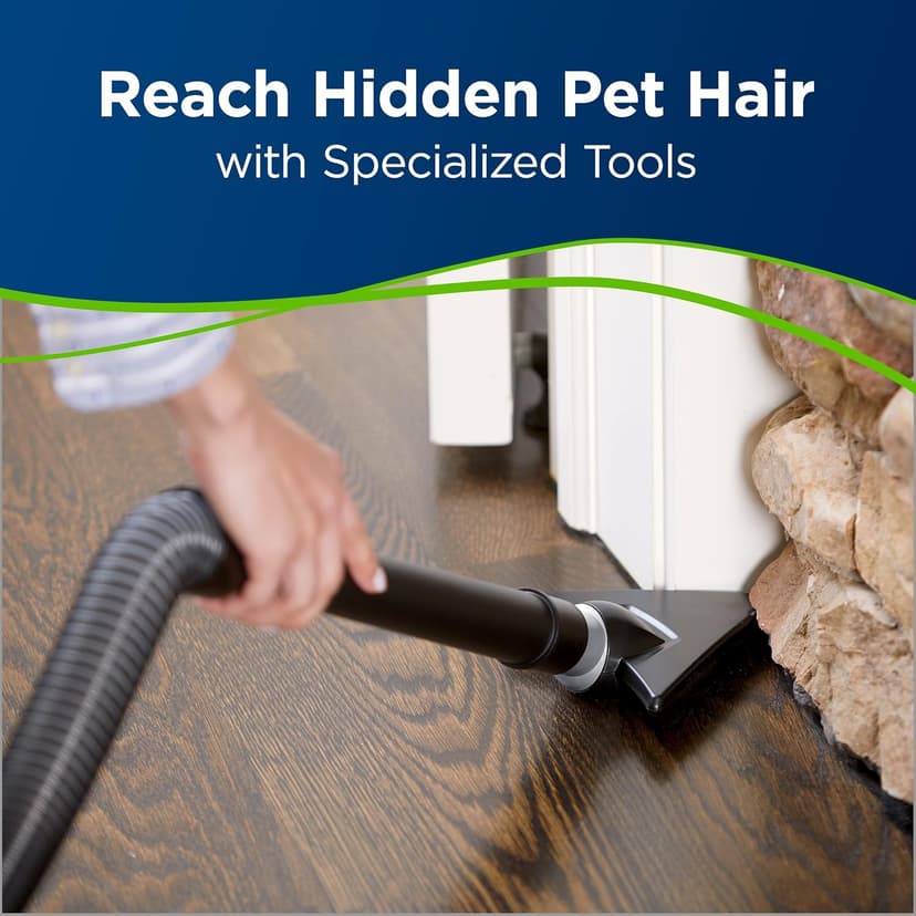 Bissell 2254 CleanView Swivel Rewind Pet Upright Bagless Vacuum, Automatic Cord Rewind, Swivel Steering, Powerful Pet Hair Pickup, Specialized Pet Tools, Large Capacity Dirt Tank, Teal