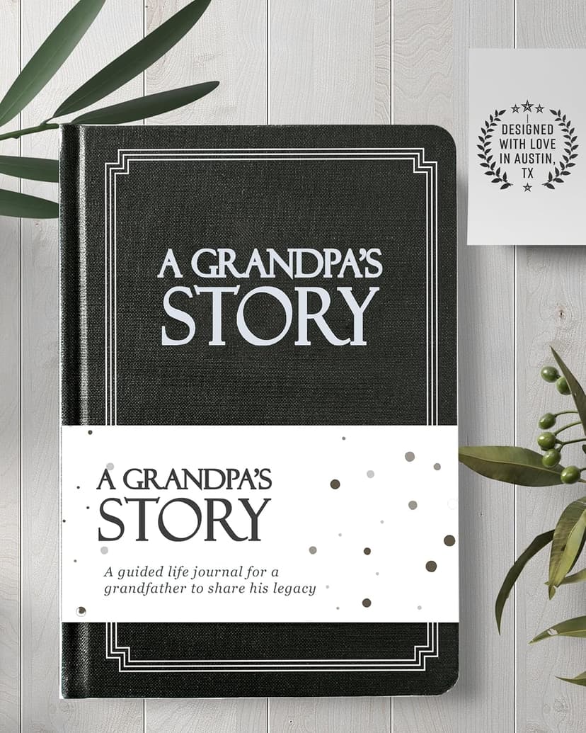 Grandpa's Life Story Journal (Hardcover): A Meaningful Keepsake for Grandpa to Share His Journey & Memories, Book Includes 250+ Prompt Questions, Sentimental Gift for Father's Day, Birthday, Christmas