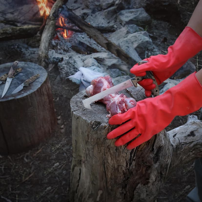 Mossy Oak Hunting Field Dressing Kit - Portable Butcher Game Processor Set (8-Piece)