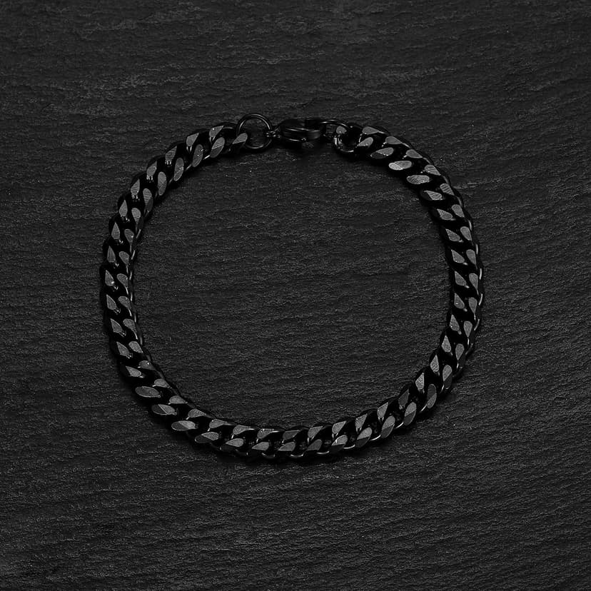 Love You This Much Promise Cuban Bracelet, Romantic Gift for Boyfriend, Appreciation Gift for Boyfriend, Cute Small Gift for Boyfriend, Thoughtful Boyfriend