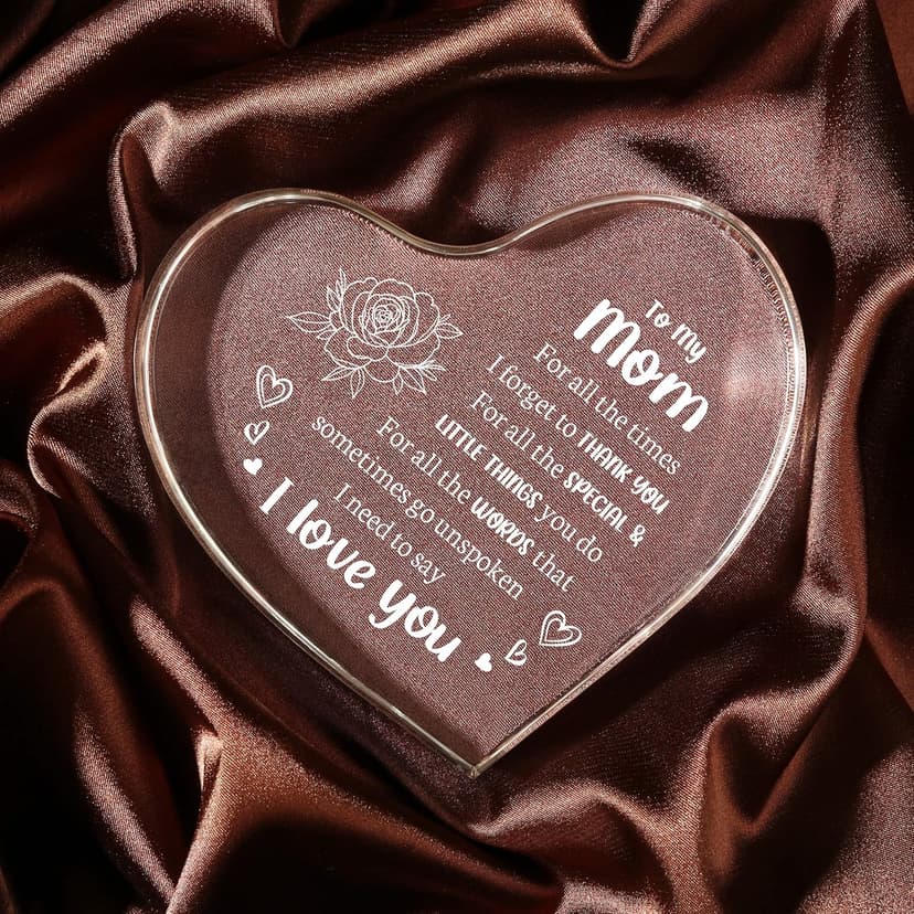 Gifts for Mom, Mom Birthday Gifts, I Love You Mom Gifts - Mother Acrylic Keepsake - Best Christmas Mother's Day Gifts for Mom from Daughter Son