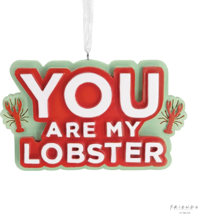 Hallmark Friends You are My Lobster Christmas Ornament, TV Show Gifts