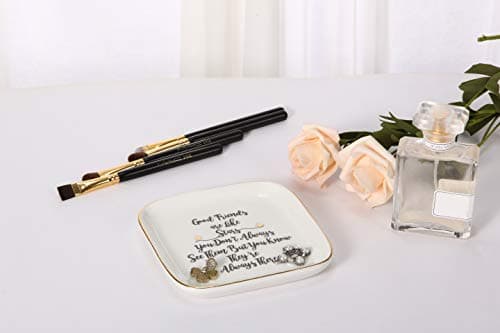 Scwhousi Ring Dish Jewelry Tray for Friend Mom Sister Maid of Honor,Birthday Mother's Day Christmas Gifts