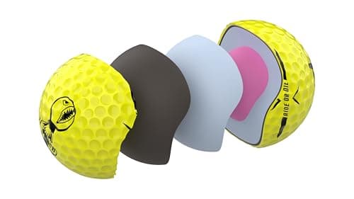 P*ss Missile Distance Golf Balls - 4-Piece Design, Surlyn Cover, High Compression Core - Lower Spin, Better Trajectory for Longer, Straighter Shots