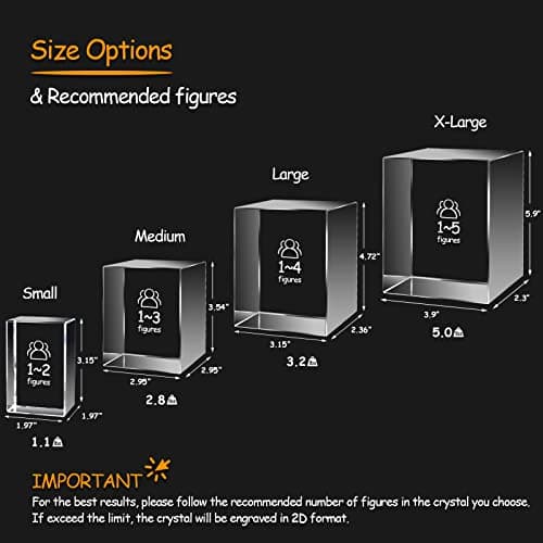 3D Crystal Photo, Christmas Personalized Gift,Customized Gifts for Wife, Women, Him, Her, Dad and Mom. Custom Picture Gifts for Christmas, Father's Day, Birthday, Wedding, Anniversary, Memorial, Picture Gift for Pet Lovers.