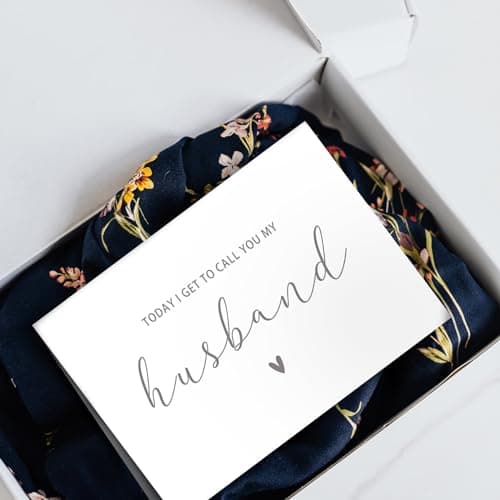 SuperShunhu Groom's Wedding Vows Card - Husband, To My Groom, To My Husband