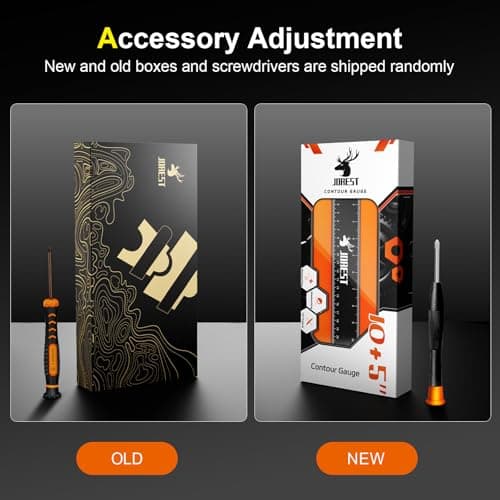 JOREST Connectable Contour Gauge (10+5 Inch), Gifts Ideas for Men Dad Handyman Husband Him, Shape Profile Duplicator with Lock, Outline Angle Measuring Tool, Template tool, Tile Flooring, Scribe Edge